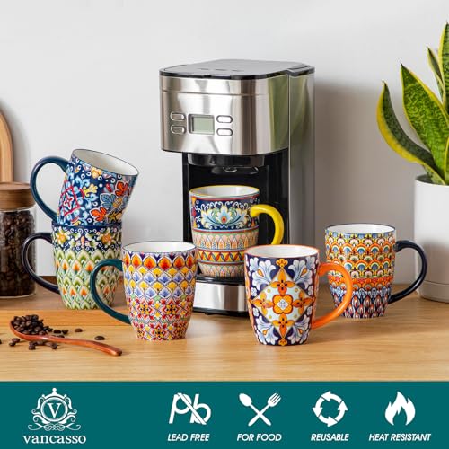 SIMI 16 oz Large Coffee Mugs Set of 6 (6 Count)