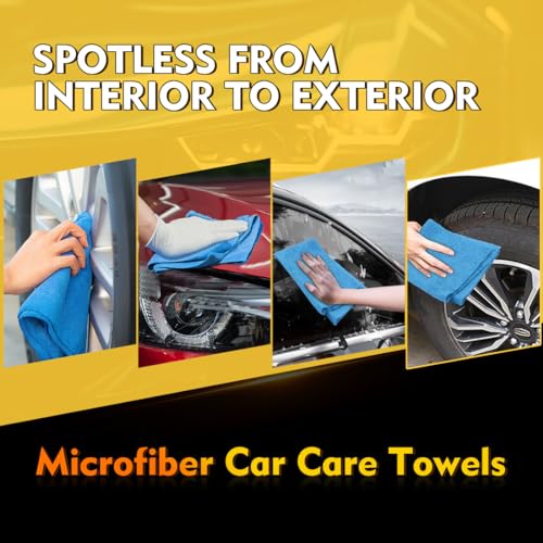 Blue Microfiber Cleaning Cloths 100 Pack (100 Count)