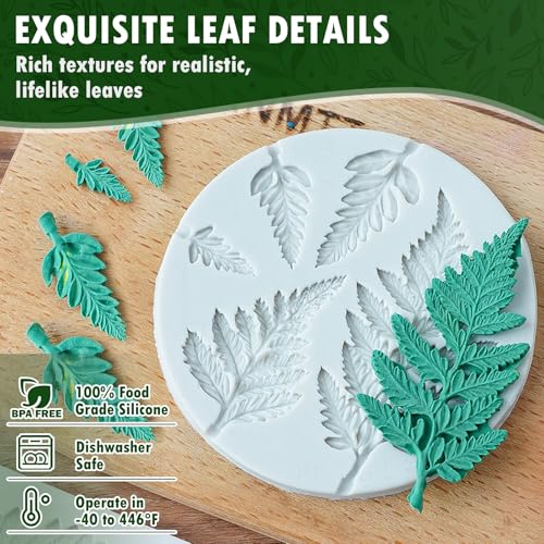 Leaf Fondant Silicone Mold Small Maple Shapes