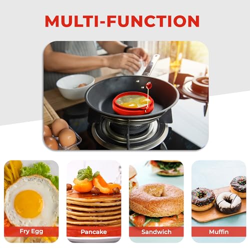 Professional 4 Inch Silicone Egg Ring