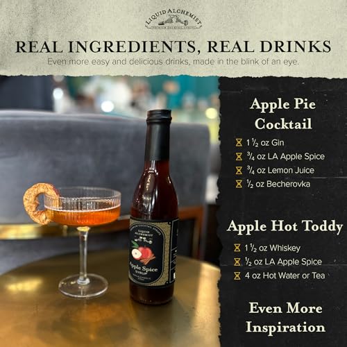 Apple Spice Syrup for Cocktails (25.4 Fl Oz)
