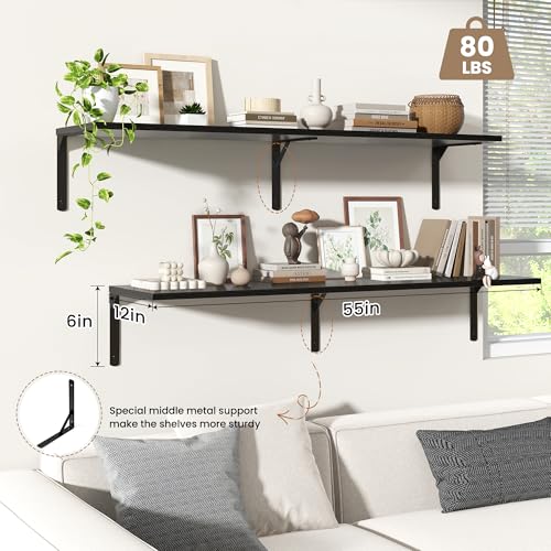 Floating Shelves for Wall (2 Count)