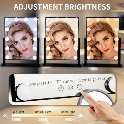 Makeup Vanity Mirror with Lights (9 Count)