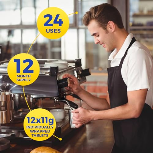 Coffee Machine Cleaner & Descaler Tablets (24 Count)