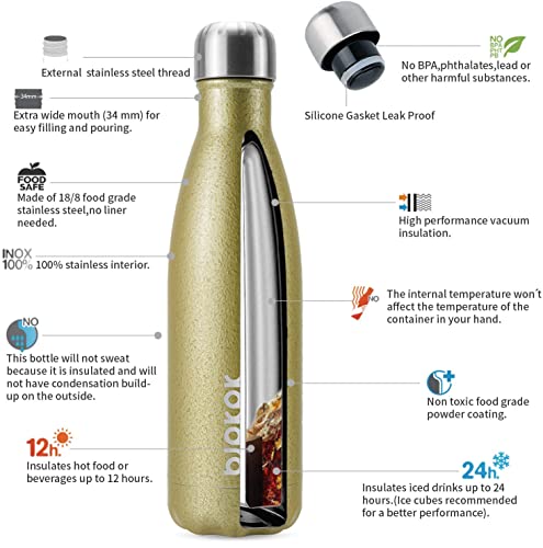 17 oz Small Insulated Water Bottle