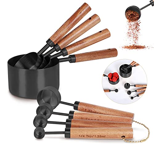 8 Piece Stainless Steel Measuring Cups and Spoons