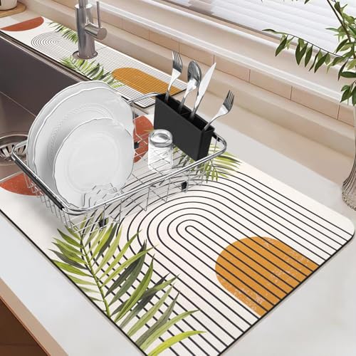 24.5" x 15.5" Dish Drying Mat & 24" x 5.5" Sink Splash Guard