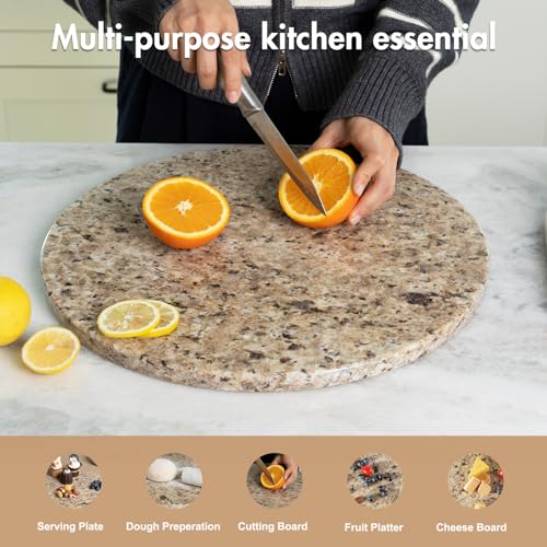 Golden Brown Marble Cutting Board for Kitchen Countertop
