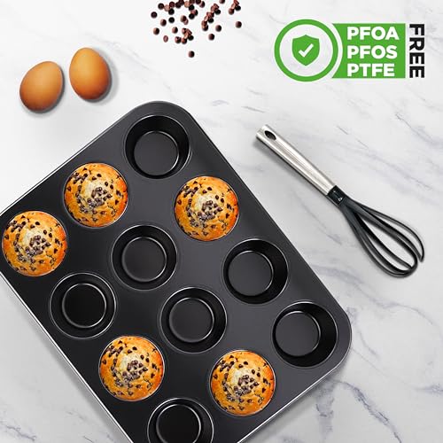 12 cup Black Oven Muffin Pan