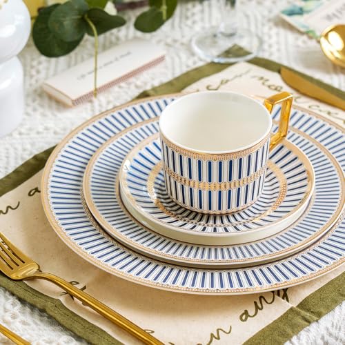 Ceramic Coffe Cups and Saucer Sets (7 Count)
