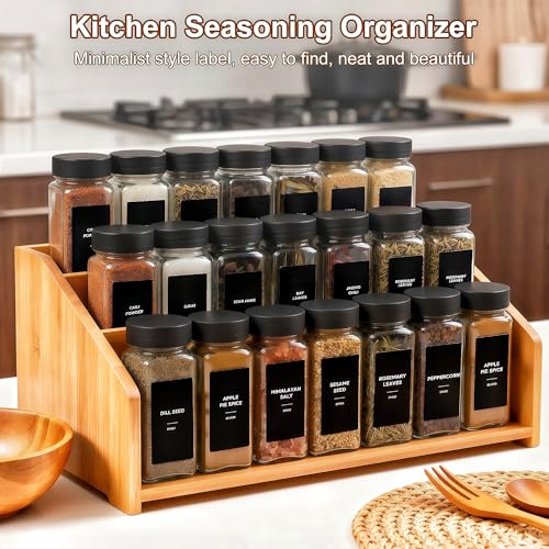36 Spice Jars with Labels (36 Count)
