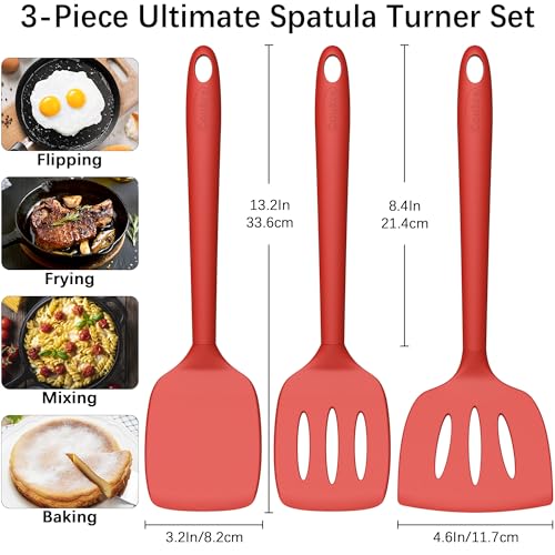 3 Pack Silicone Spatula Set (3 Count)