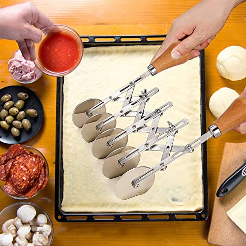 5 Wheel Pastry Cutter Stainless