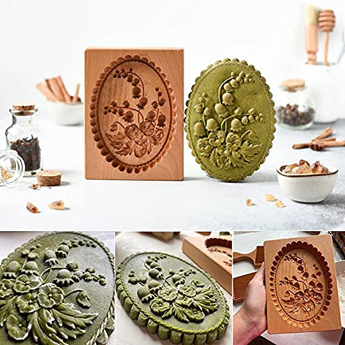 Wooden Cookie Biscuit Mold