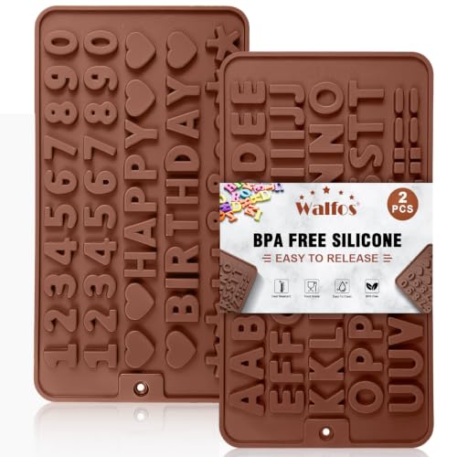 Silicone Letter Mold and Number Chocolate Molds