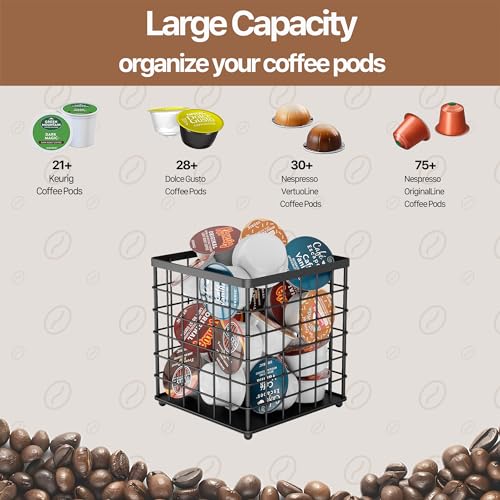 Black Wire Coffee Pod Holder