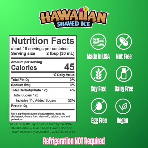 Sour Green Apple Syrup (16 Fl Oz)