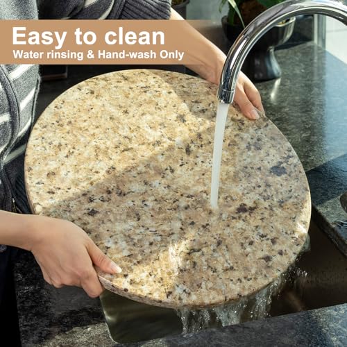 Golden Brown Marble Cutting Board for Kitchen Countertop