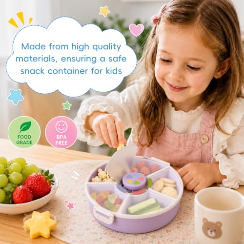 Kids' Rotating Snack Container Set