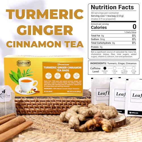 Ginger Turmeric Cinnamon Tea Bags (240 Count)