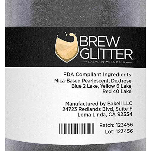 Black Shimmer BREW GLITTER Edible Glitter For Drinks