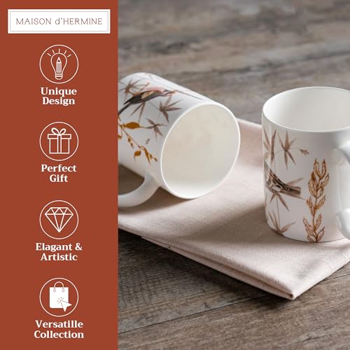 Coffee Mug with Handles Tea Cups (2 Count)