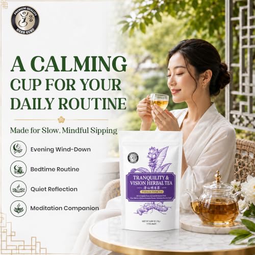Tranquility Relaxation & Sleep Support Traditional Chinese Herbal Tea for Modern Wellness