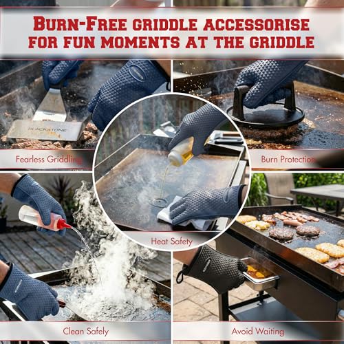 Silicone Griddle Grill Gloves Heat Resistant Oven Mitts