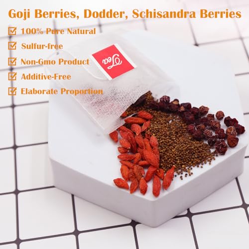 Five Flavors Goji Berry Tea Bags (36 Count)