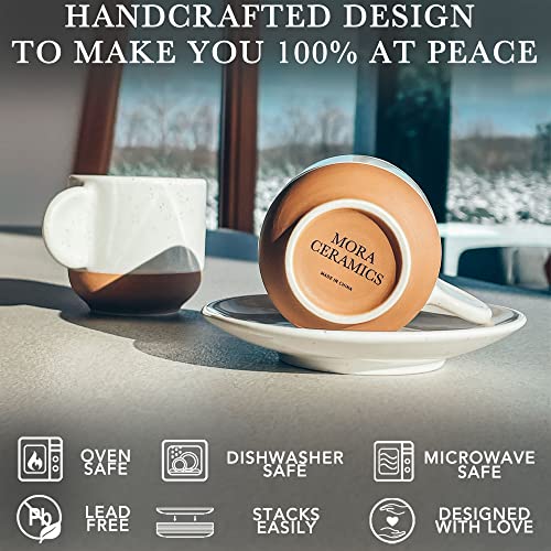 Mora Ceramic Mini Espresso Cups Set of 4 (4 Count)