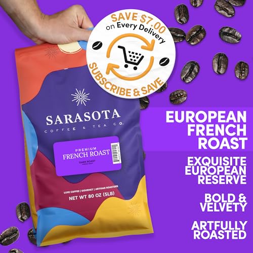 Sarasota Coffee Italian Dark Roast Whole Bean Coffee (80 Ounce)