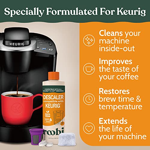 Keurig Compatible Descaling Solution & Cleaning Kit (16.9 Fl Oz)