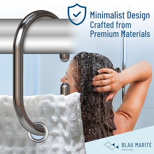 12 Metal Shower Curtain Hooks (12 Count)