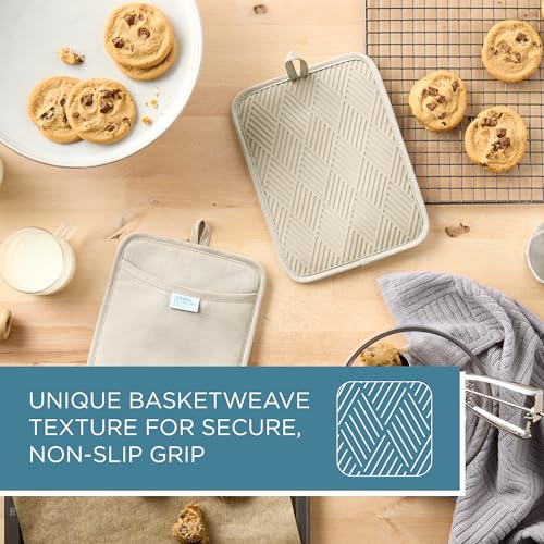 Basketweave Soft Silicone Pot Holder 2 (2 Count)