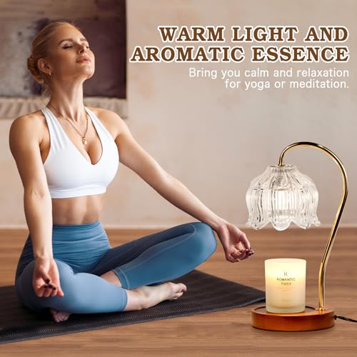 Flower Candle Warmer Lamp with Timer