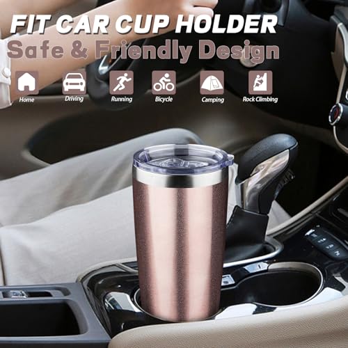 20 oz Tumbler with Lids and Straws