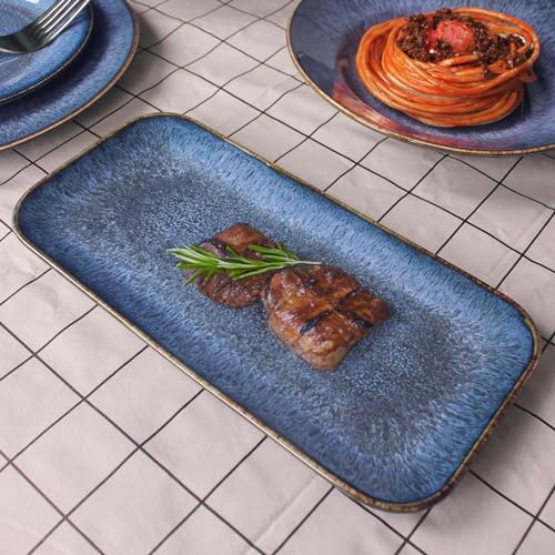 Ceramic Dinner Plates Dish Set (4 Count)