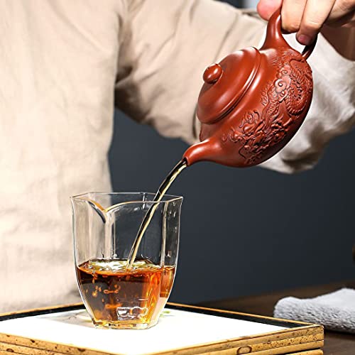 Teapot 8.6oz Chinese Dragon Yixing Clay Zisha Classics Pot Genuine Black Infusers Tea