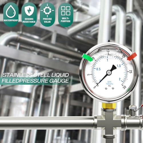 0 30psi Stainless Steel 1