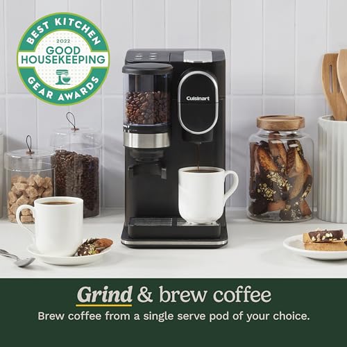 Single Serve Coffee Maker + Coffee Grinder with 8 oz