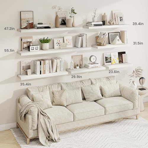55 Inch Fireplace Mantel Shelf (2 Count)