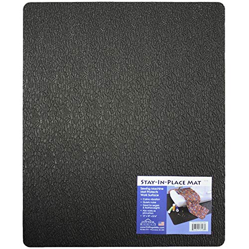 Stay-In-Place Machine Mat - 15" x 18" - Calms Vibration and Dampens Noise