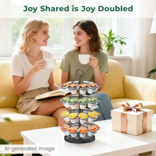 K Cup Holder Coffee Pod Organizer Carousel for Countertop