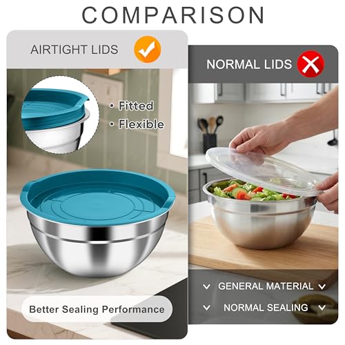 Mixing Bowls with Airtight Lids (6 Count)