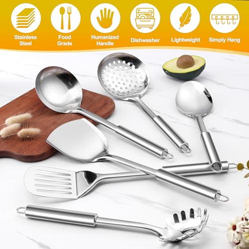 Stainless Steel Kitchen Utensil Set of 6 (6 Count)