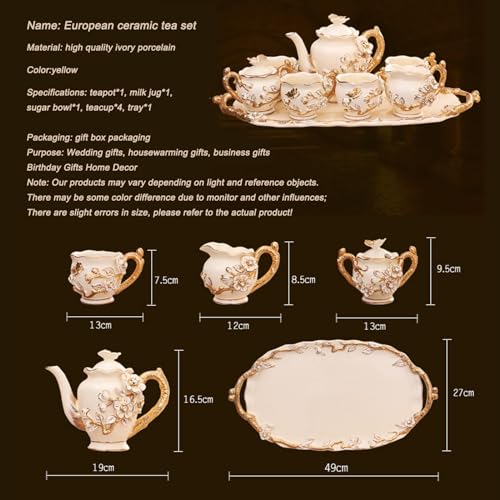 8 pcs Tea Set with Teapot