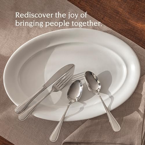 over&back Rim Stoneware Serving Platter