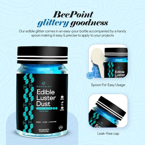 Teal Blue Edible Luster Dust 15g