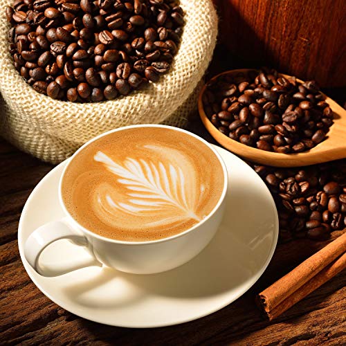 72 Pieces Coffee Decoration Stencils Latte Art Template Coffee Mold Tool with 2 Latte Art Pen 2 Dusting Jars Mesh Powder Shaker for Cake Cookie Decorating Oatmeal Cappuccino Hot Chocolate (72 Count)