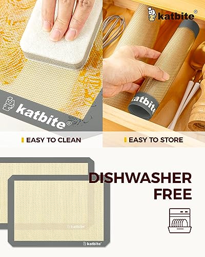 Silicone Baking Mat Set of 3 Grey